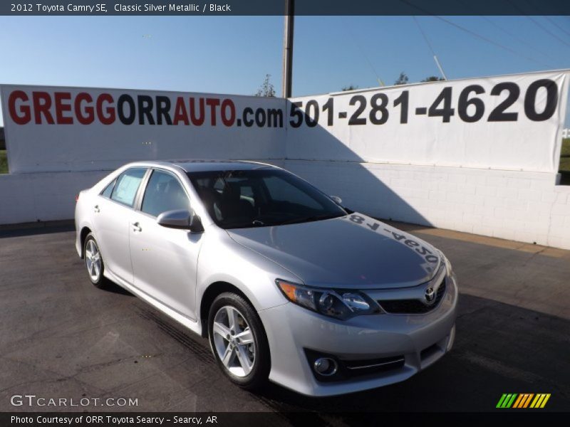 Classic Silver Metallic / Black 2012 Toyota Camry SE