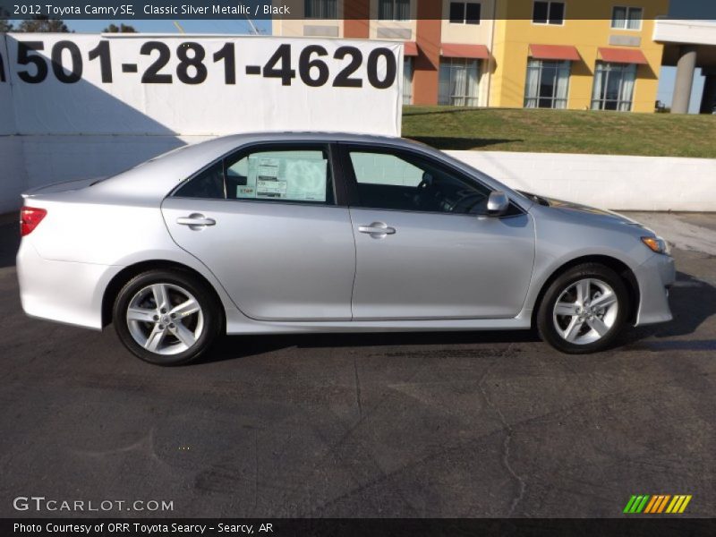 Classic Silver Metallic / Black 2012 Toyota Camry SE