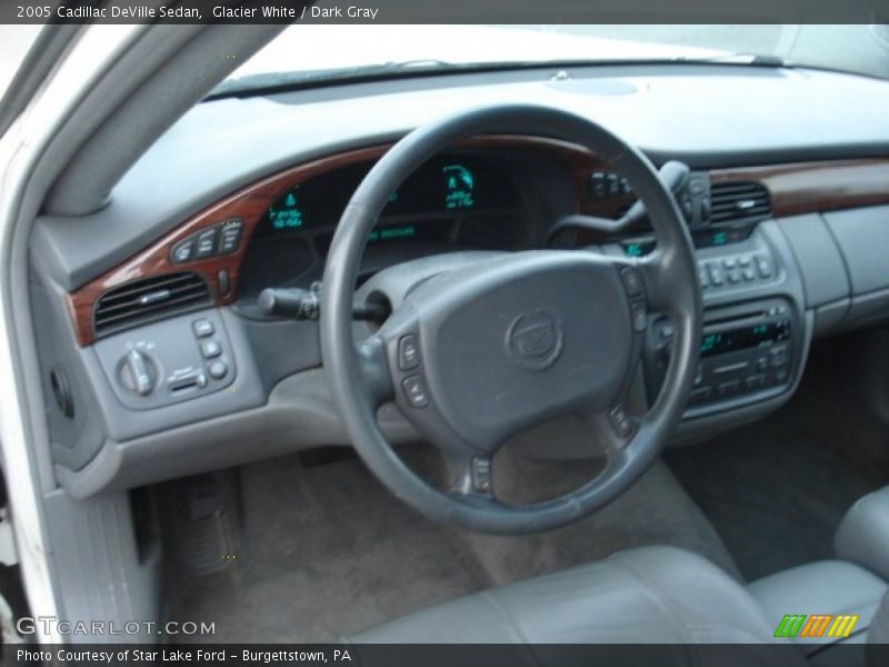 Glacier White / Dark Gray 2005 Cadillac DeVille Sedan