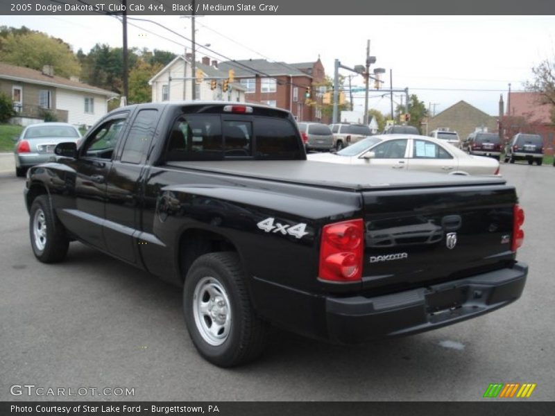 Black / Medium Slate Gray 2005 Dodge Dakota ST Club Cab 4x4