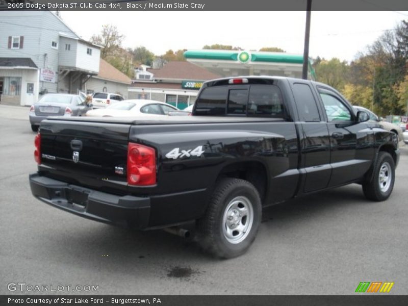 Black / Medium Slate Gray 2005 Dodge Dakota ST Club Cab 4x4
