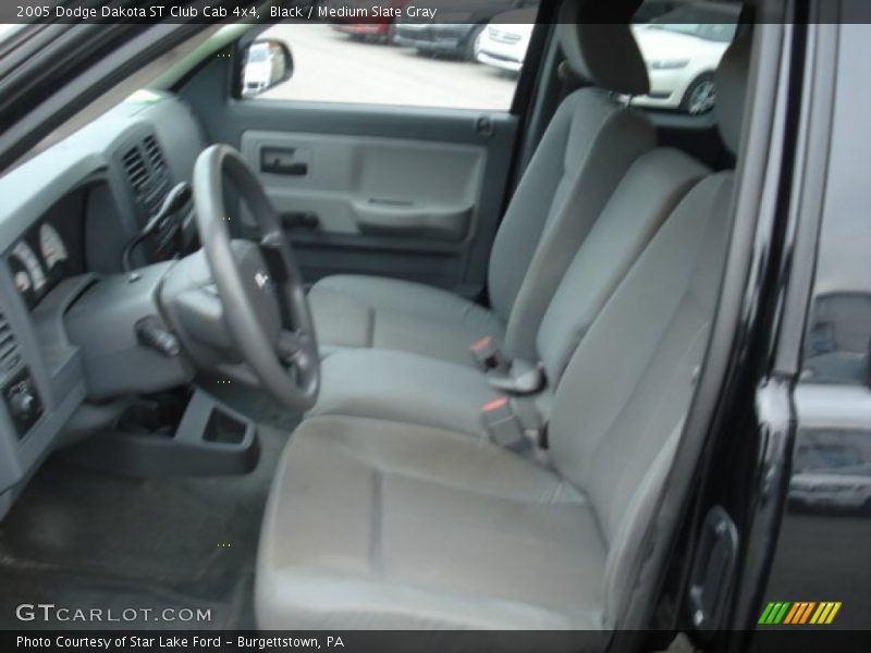 Black / Medium Slate Gray 2005 Dodge Dakota ST Club Cab 4x4