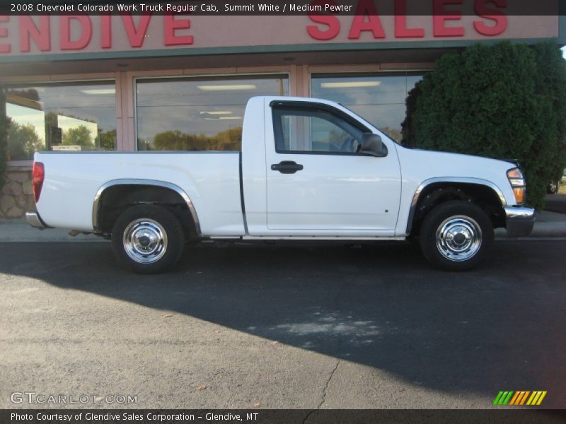 Summit White / Medium Pewter 2008 Chevrolet Colorado Work Truck Regular Cab