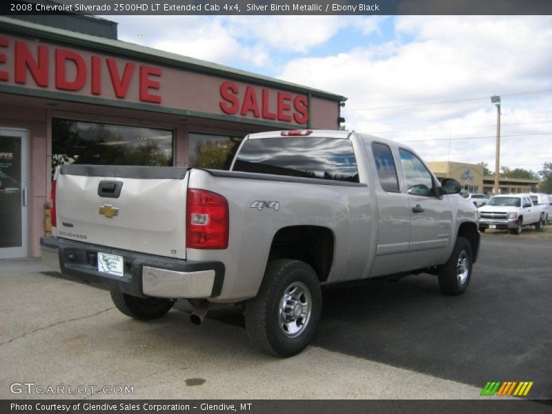 Silver Birch Metallic / Ebony Black 2008 Chevrolet Silverado 2500HD LT Extended Cab 4x4