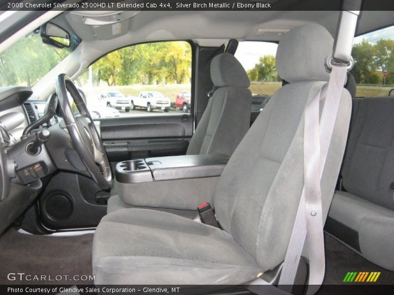 Silver Birch Metallic / Ebony Black 2008 Chevrolet Silverado 2500HD LT Extended Cab 4x4