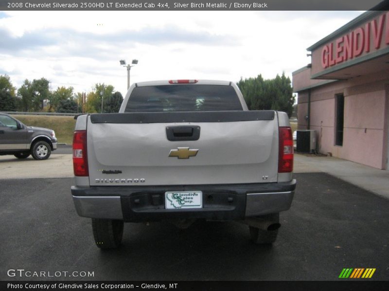 Silver Birch Metallic / Ebony Black 2008 Chevrolet Silverado 2500HD LT Extended Cab 4x4