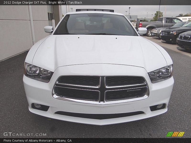 Bright White / Tan/Black 2012 Dodge Charger SXT Plus
