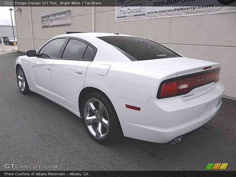 Bright White / Tan/Black 2012 Dodge Charger SXT Plus
