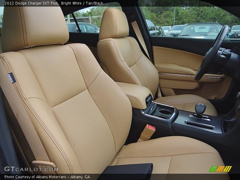 Bright White / Tan/Black 2012 Dodge Charger SXT Plus