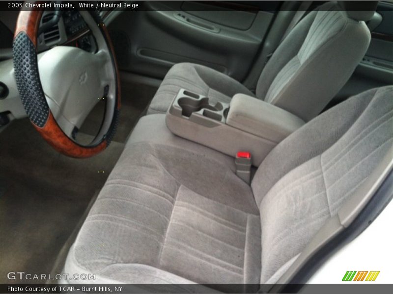 White / Neutral Beige 2005 Chevrolet Impala