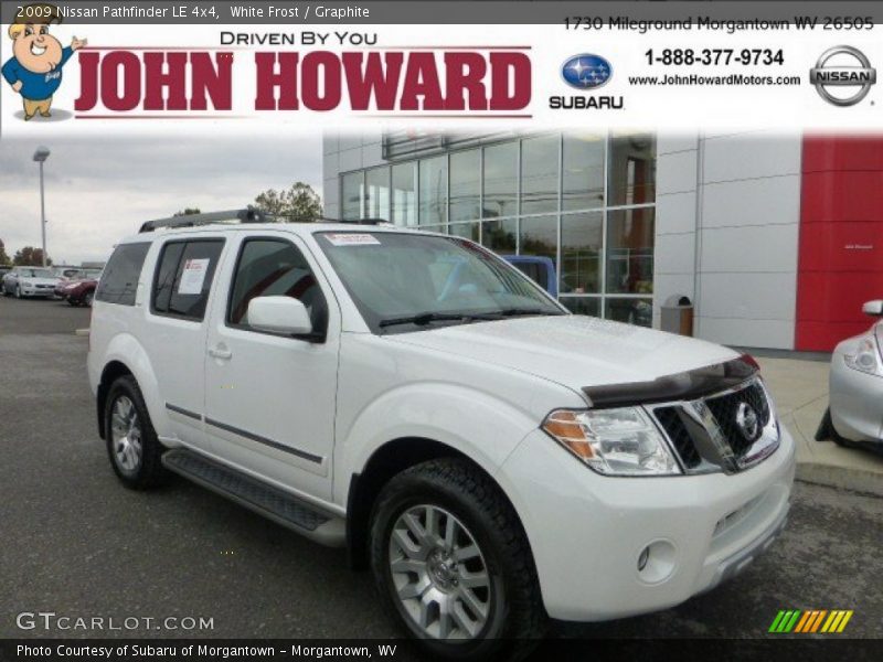 White Frost / Graphite 2009 Nissan Pathfinder LE 4x4