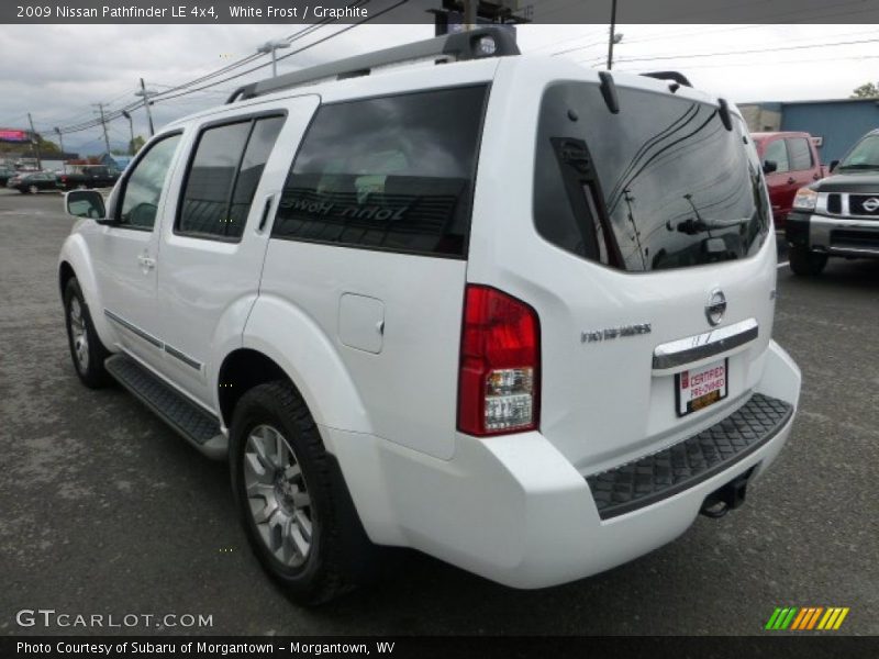 White Frost / Graphite 2009 Nissan Pathfinder LE 4x4
