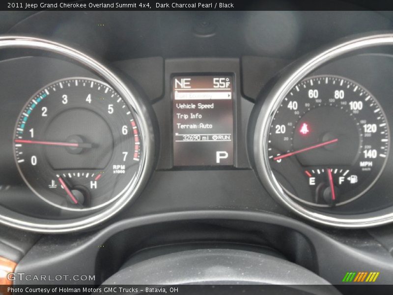 Dark Charcoal Pearl / Black 2011 Jeep Grand Cherokee Overland Summit 4x4