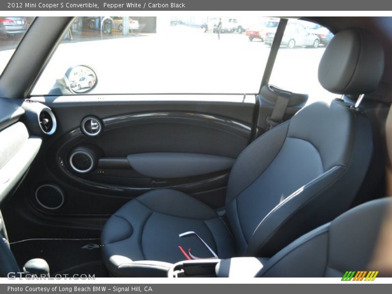 Pepper White / Carbon Black 2012 Mini Cooper S Convertible