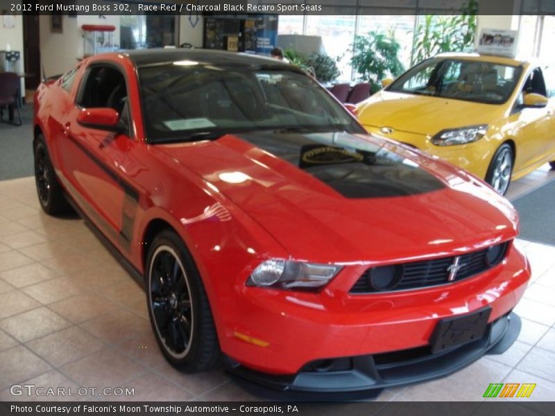 Front 3/4 View of 2012 Mustang Boss 302