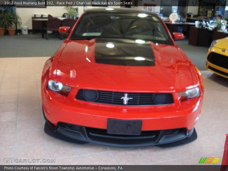 Race Red / Charcoal Black Recaro Sport Seats 2012 Ford Mustang Boss 302