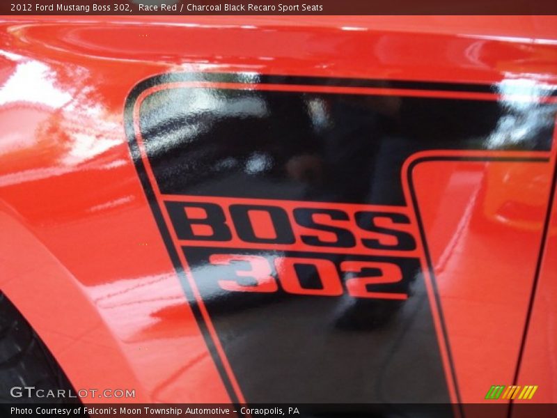 Race Red / Charcoal Black Recaro Sport Seats 2012 Ford Mustang Boss 302