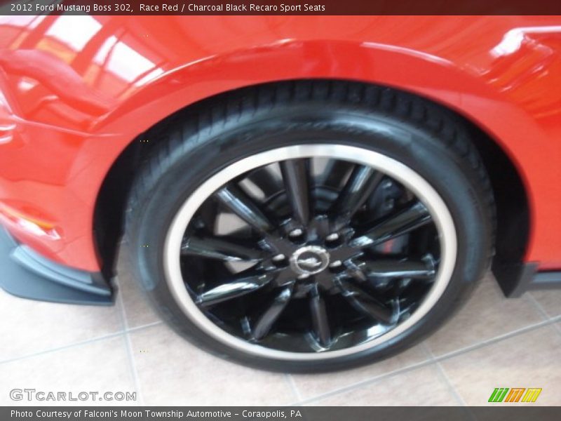 Race Red / Charcoal Black Recaro Sport Seats 2012 Ford Mustang Boss 302