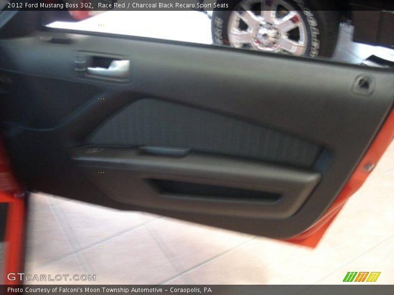 Race Red / Charcoal Black Recaro Sport Seats 2012 Ford Mustang Boss 302