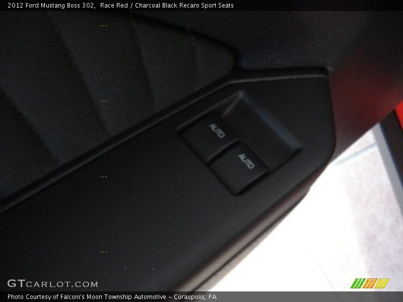 Race Red / Charcoal Black Recaro Sport Seats 2012 Ford Mustang Boss 302