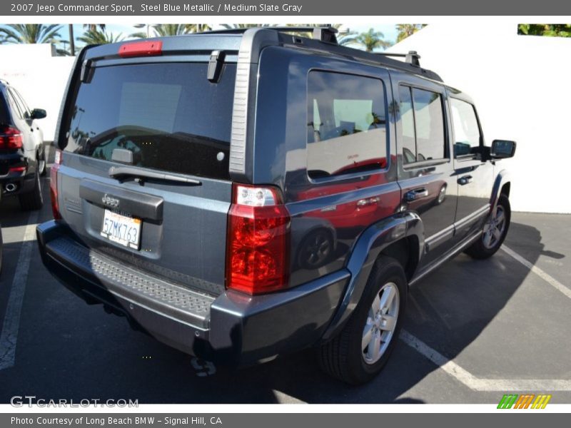 Steel Blue Metallic / Medium Slate Gray 2007 Jeep Commander Sport