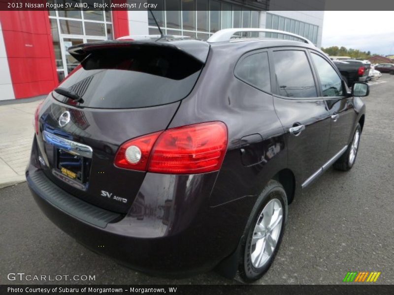 Black Amethyst / Gray 2013 Nissan Rogue SV AWD