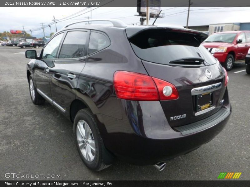 Black Amethyst / Gray 2013 Nissan Rogue SV AWD