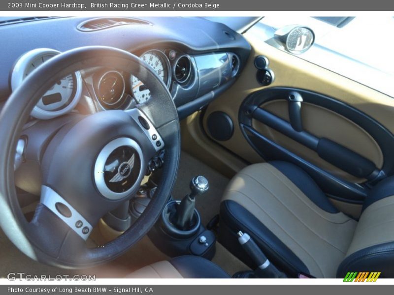 British Racing Green Metallic / Cordoba Beige 2003 Mini Cooper Hardtop