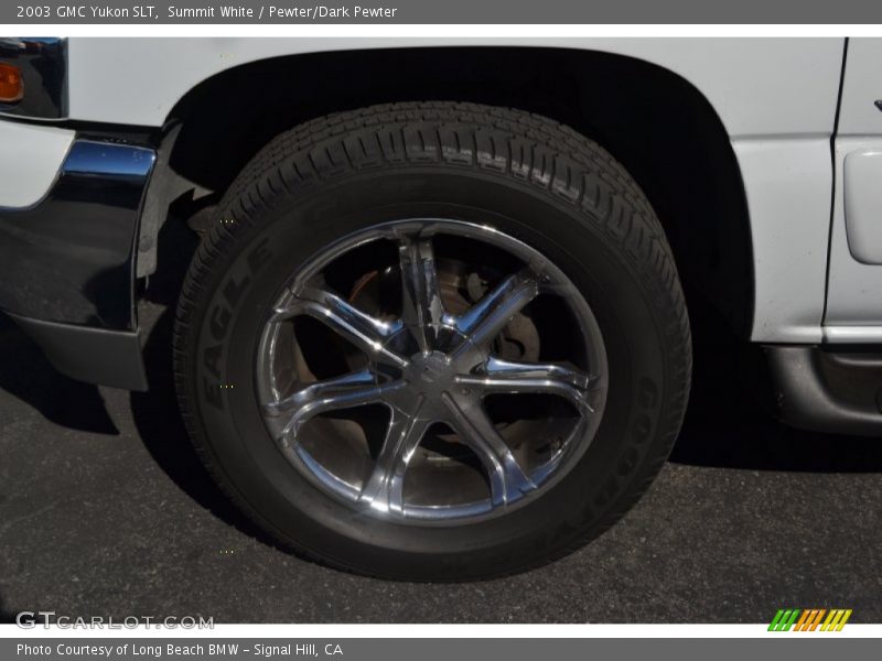 Summit White / Pewter/Dark Pewter 2003 GMC Yukon SLT