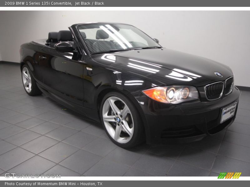 Jet Black / Black 2009 BMW 1 Series 135i Convertible