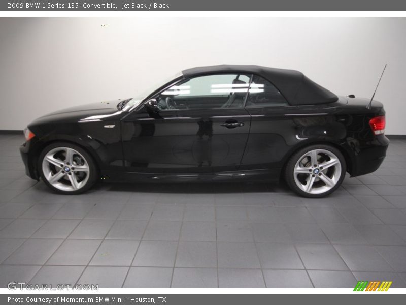 Jet Black / Black 2009 BMW 1 Series 135i Convertible