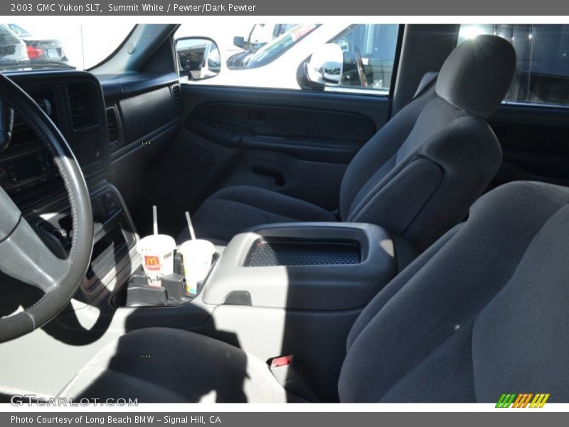 Summit White / Pewter/Dark Pewter 2003 GMC Yukon SLT