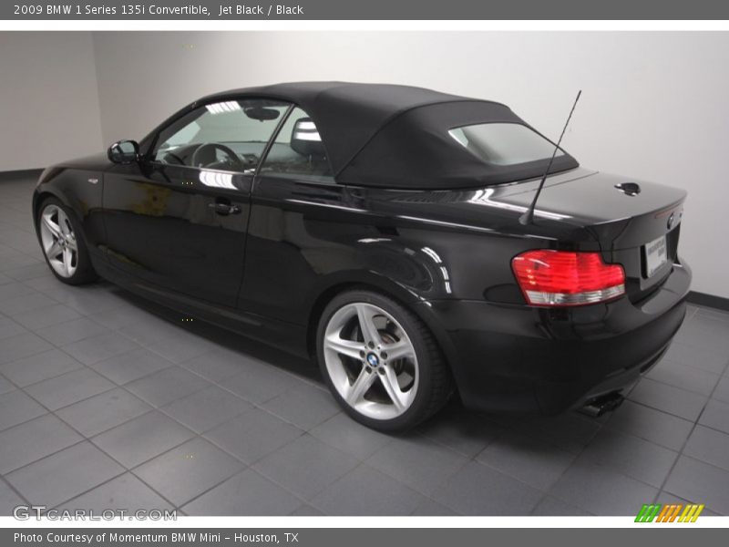 Jet Black / Black 2009 BMW 1 Series 135i Convertible
