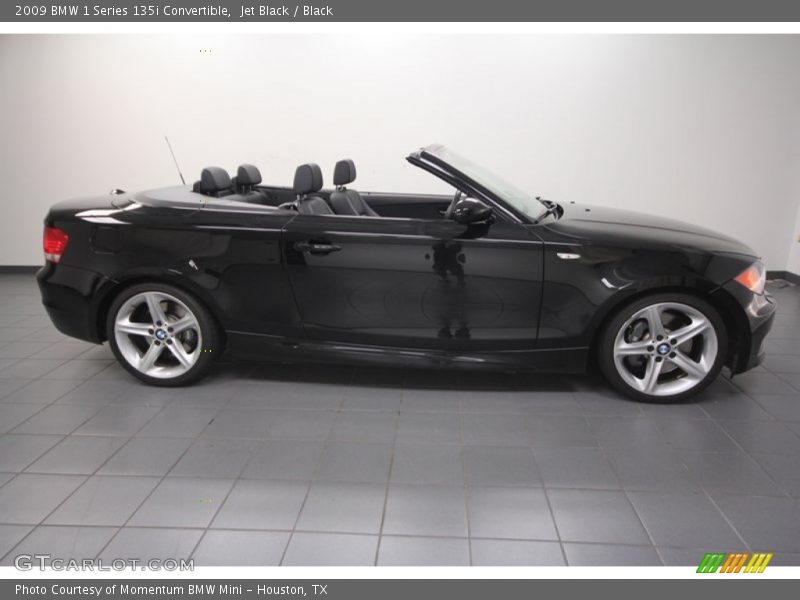 Jet Black / Black 2009 BMW 1 Series 135i Convertible