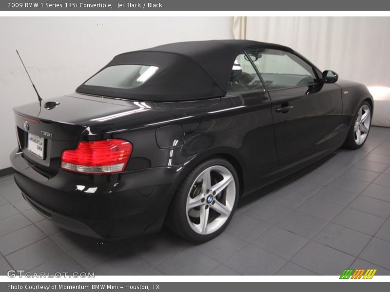 Jet Black / Black 2009 BMW 1 Series 135i Convertible