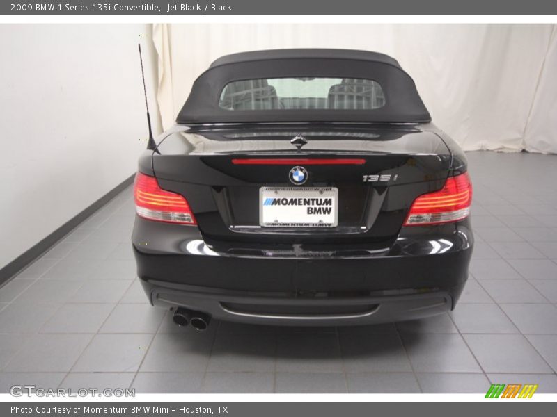 Jet Black / Black 2009 BMW 1 Series 135i Convertible