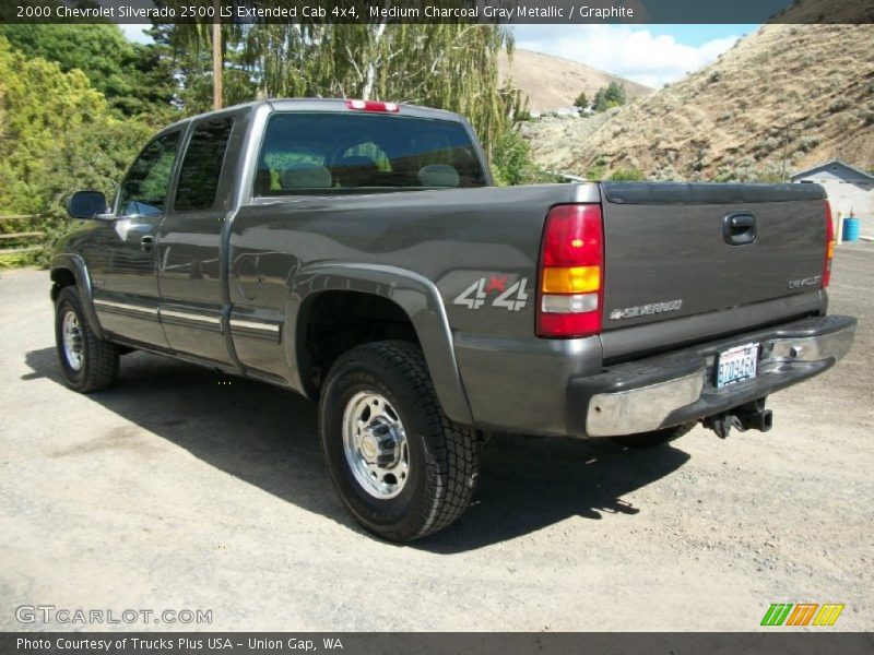 Medium Charcoal Gray Metallic / Graphite 2000 Chevrolet Silverado 2500 LS Extended Cab 4x4