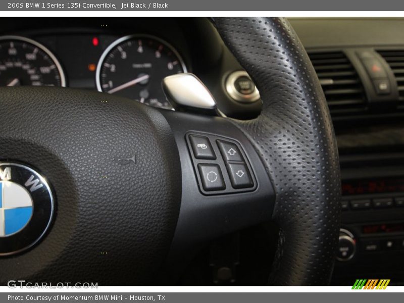 Jet Black / Black 2009 BMW 1 Series 135i Convertible