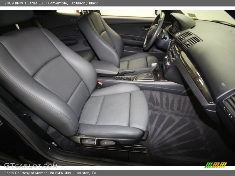 Jet Black / Black 2009 BMW 1 Series 135i Convertible