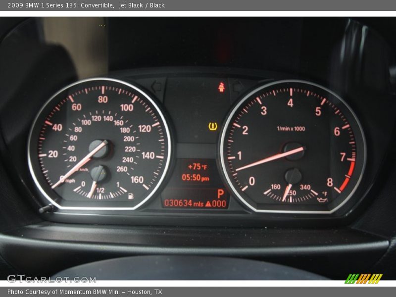 Jet Black / Black 2009 BMW 1 Series 135i Convertible