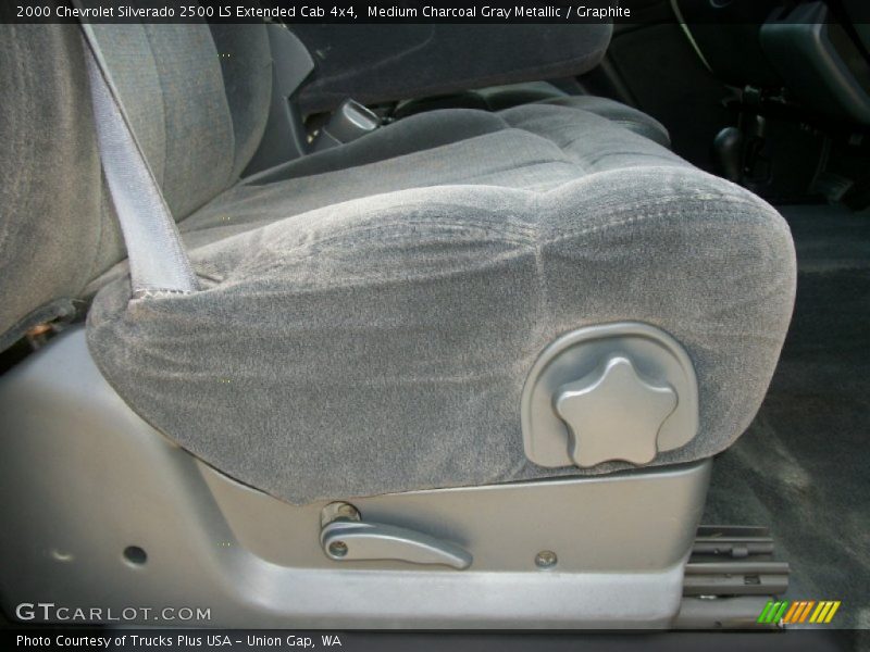 Medium Charcoal Gray Metallic / Graphite 2000 Chevrolet Silverado 2500 LS Extended Cab 4x4