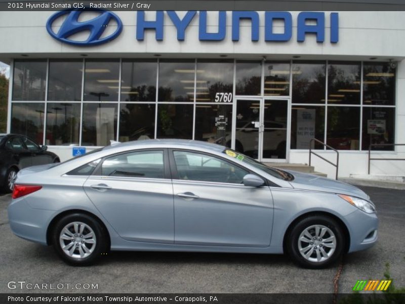 Radiant Silver / Gray 2012 Hyundai Sonata GLS