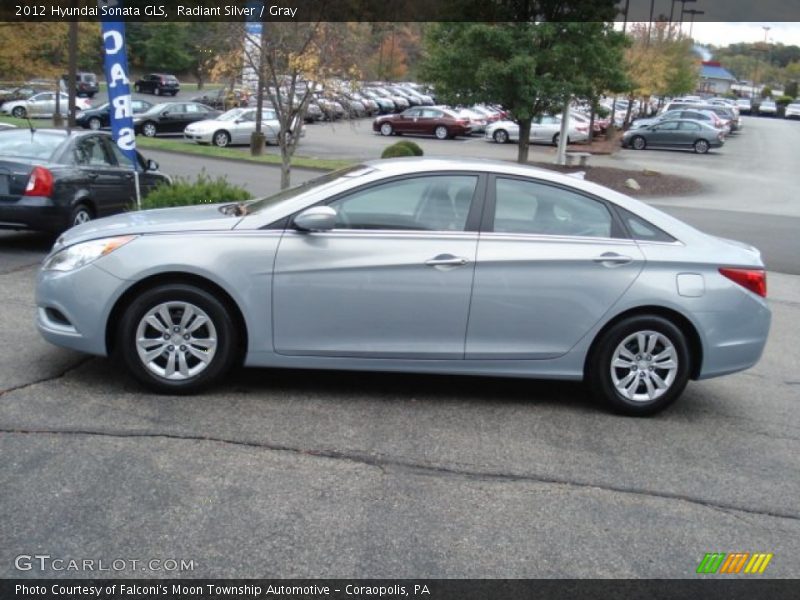 Radiant Silver / Gray 2012 Hyundai Sonata GLS