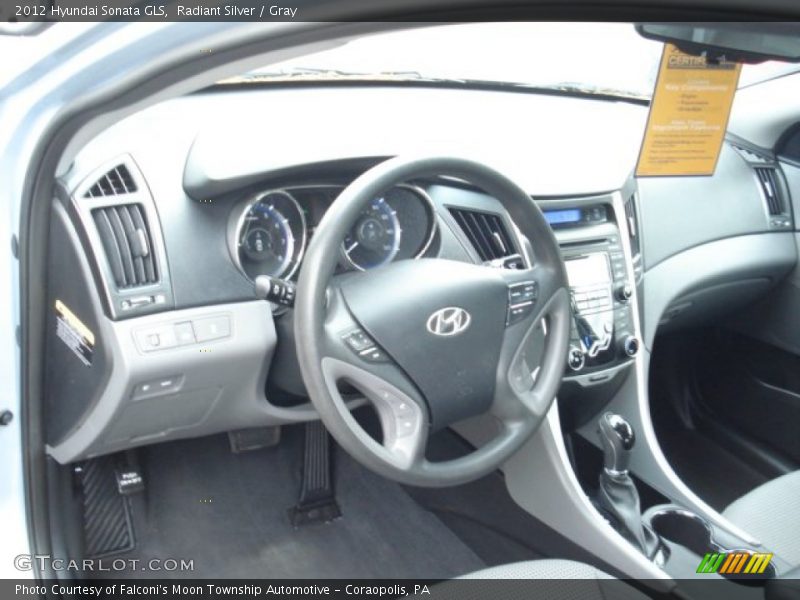 Radiant Silver / Gray 2012 Hyundai Sonata GLS