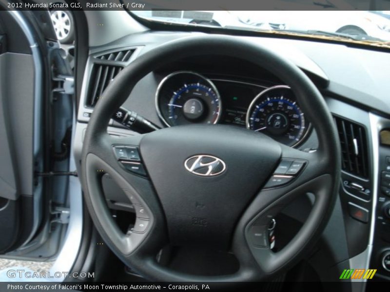 Radiant Silver / Gray 2012 Hyundai Sonata GLS