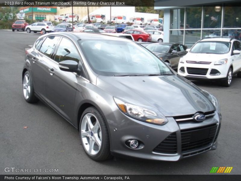 Sterling Gray / Charcoal Black 2013 Ford Focus Titanium Hatchback