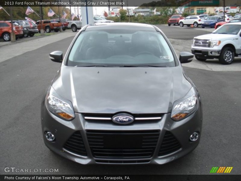 Sterling Gray / Charcoal Black 2013 Ford Focus Titanium Hatchback