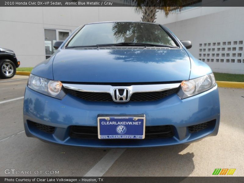 Atomic Blue Metallic / Gray 2010 Honda Civic DX-VP Sedan