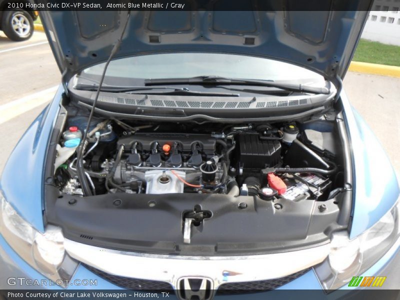 Atomic Blue Metallic / Gray 2010 Honda Civic DX-VP Sedan