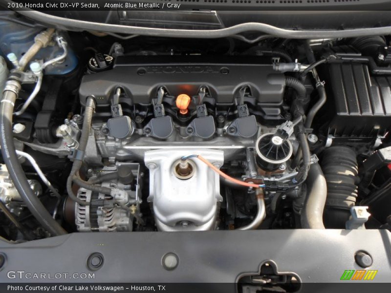 Atomic Blue Metallic / Gray 2010 Honda Civic DX-VP Sedan